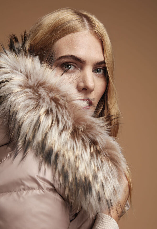 Paul Stuart Shop Puffer with Fur Look, image 1
